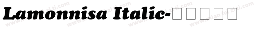 Lamonnisa Italic字体转换